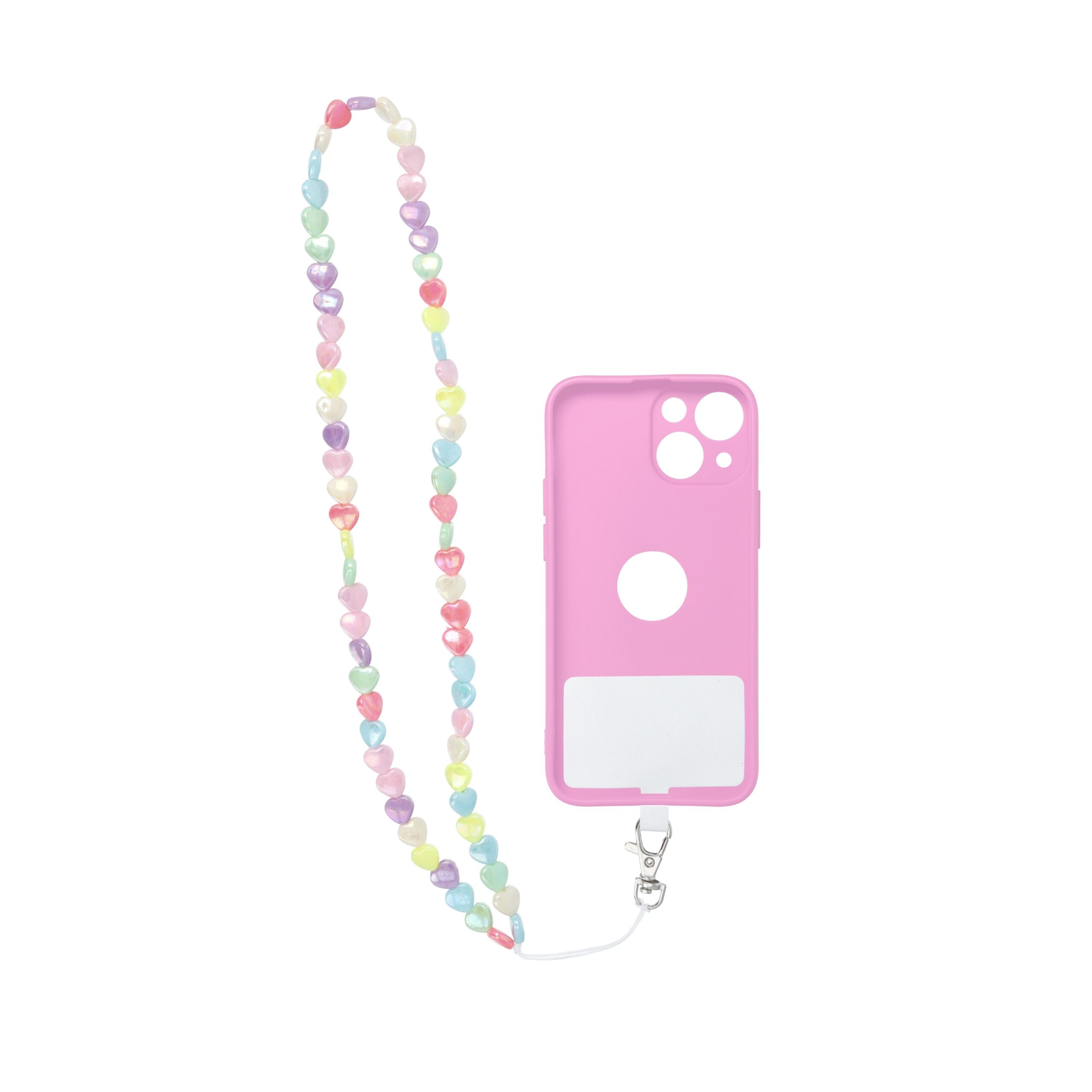Șnur telefon PIXIE, pandantiv cu lungime șnur 68cm (34cm în buclă)- multicolor