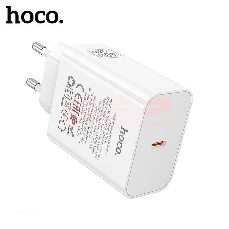 Incarcator retea GAN Charger USB-C 40W Hoco. C162A