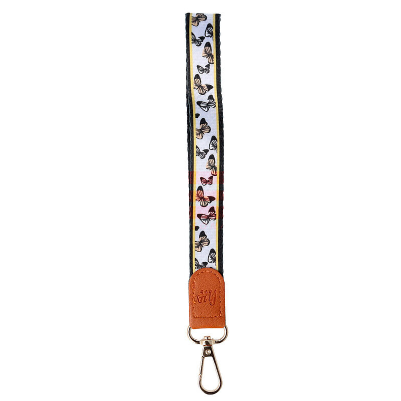 Accesoriu tip bratara textil cu carabina Butterfly