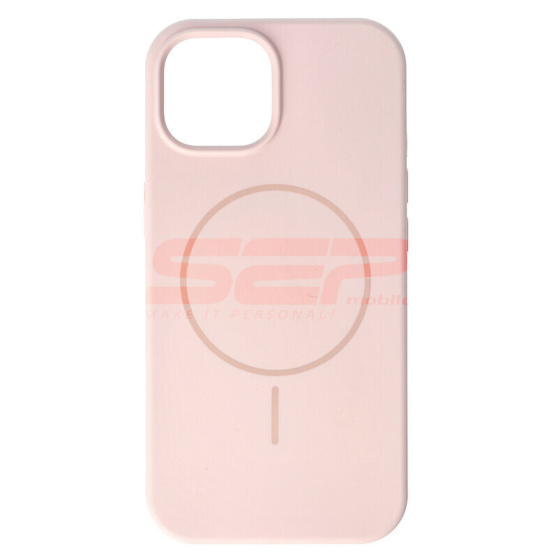 Toc Soft Silicone Magsafe Apple iPhone 15 Pink Sand