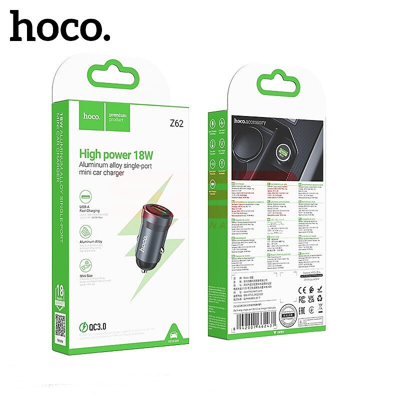 Incarcator auto USB-A QC 3.0 18W Hoco Z62
