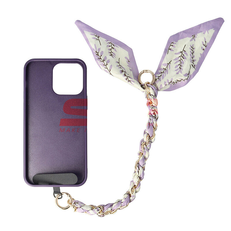 Accesoriu tip bratara cu lantisor pentru husa telefon mobil Design 07