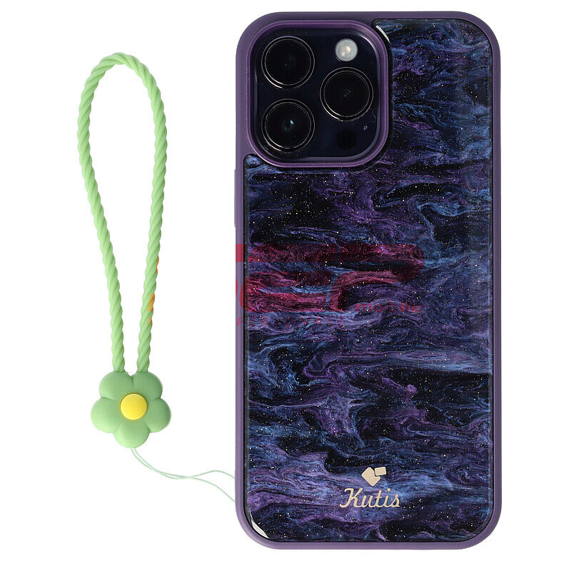 Accesoriu tip bratara din silicon Flower pentru husa telefon mobil OLIVE