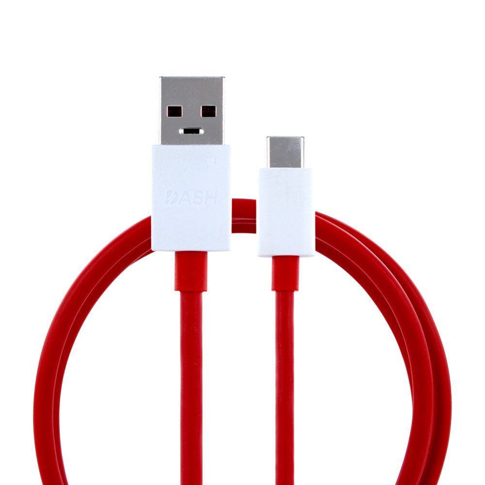 Cablu original OnePlus USB-A la USB-C, 1m, roșu