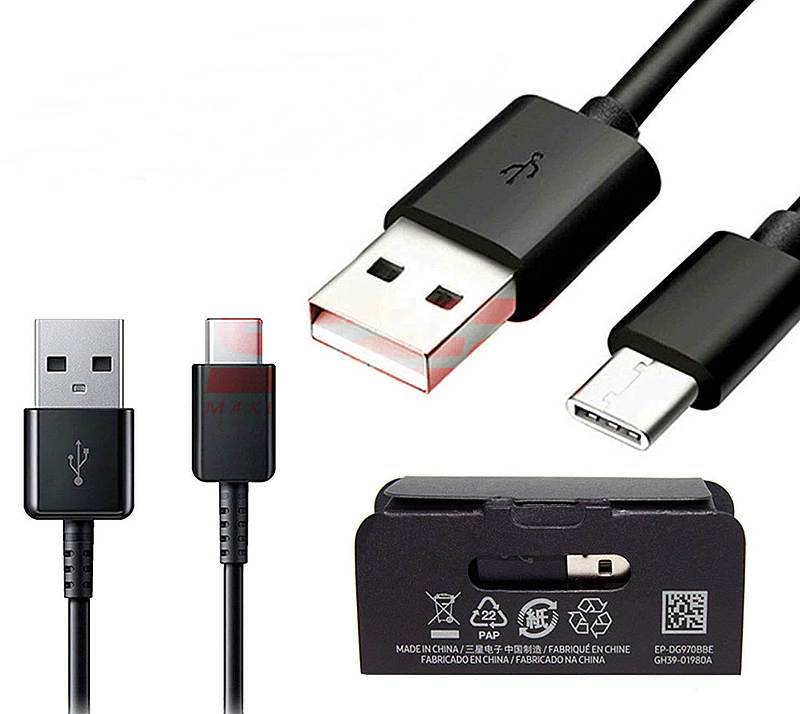 Cablu date Samsung Galaxy S10 / S10e / S10 Plus Type-C EP-DG970BBE Original Black