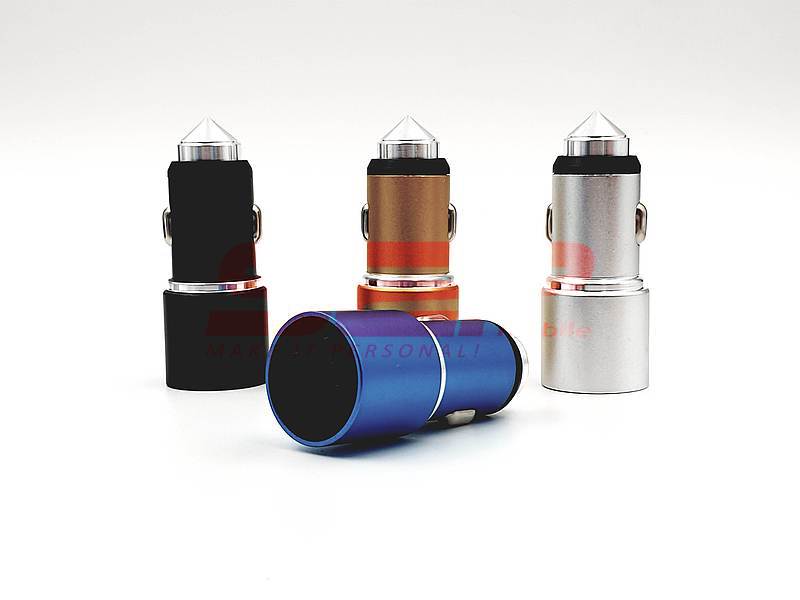 Incarcator auto aluminiu Dual USB 2.4A
