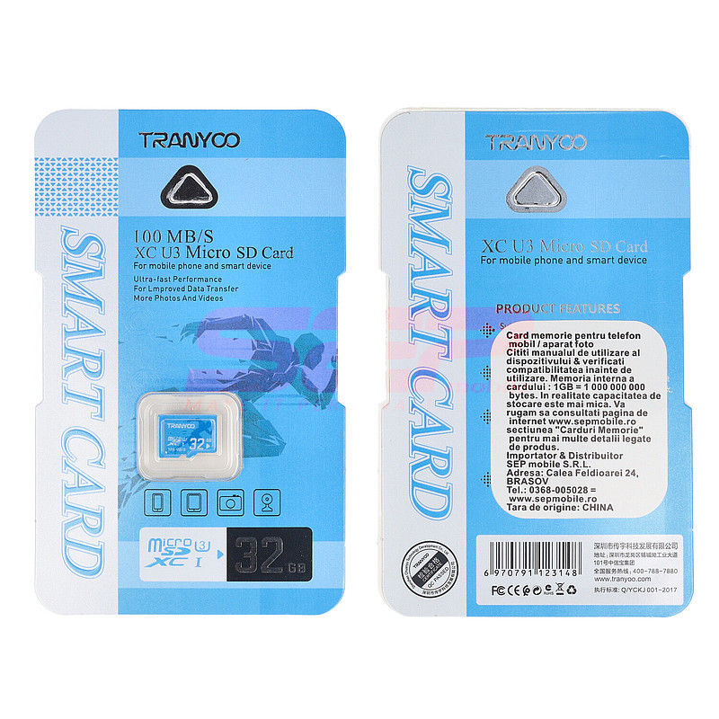 Card memorie micro-SD 32GB XC TRANYOO