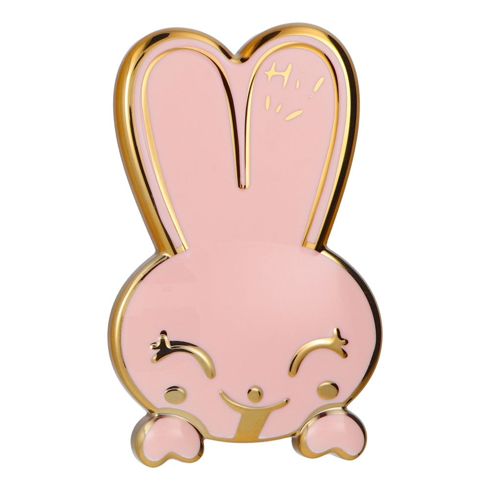 Suport telefon cu autoadeziv RABBIT, roz
