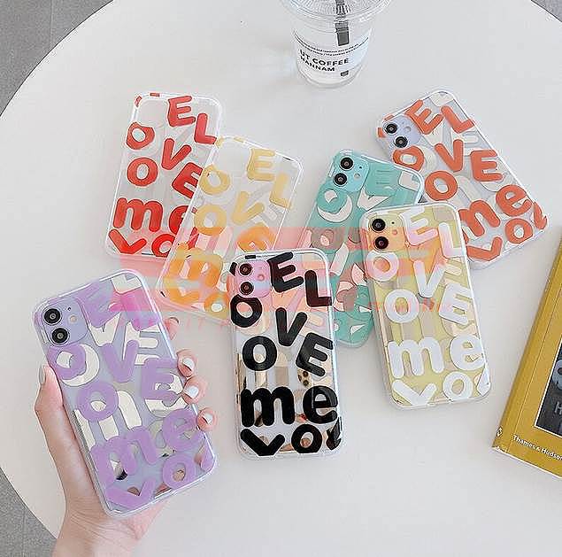 Toc TPU IMD LOVE Letters Apple iPhone 12 Pro Max PURPLE