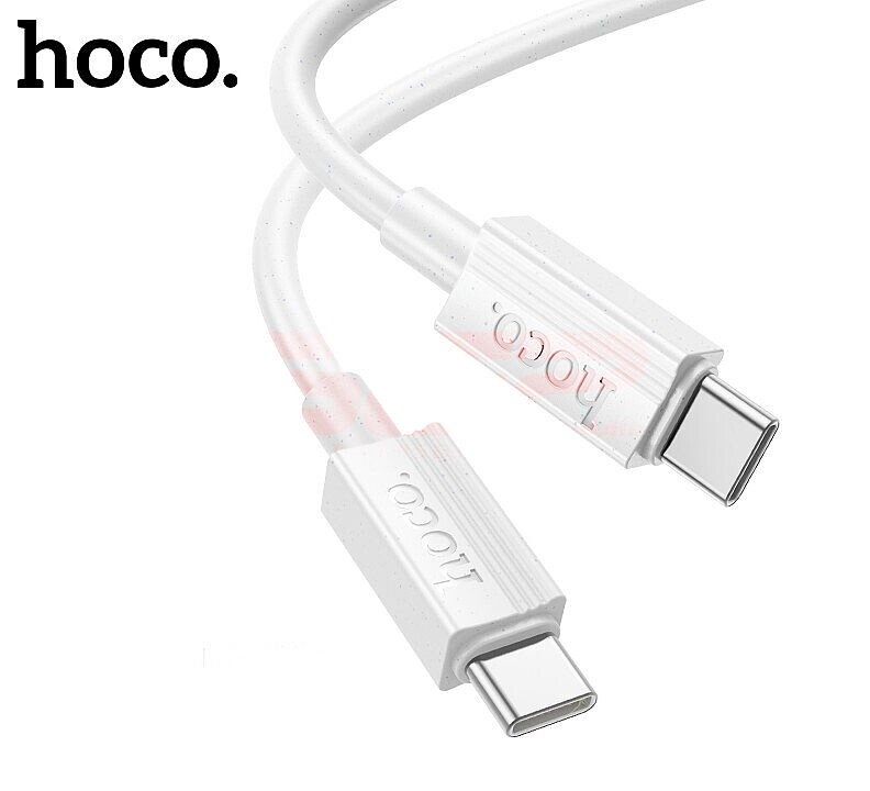 Cablu date Fast Charge Type-C - Type-C 60W Hoco X107 WHITE