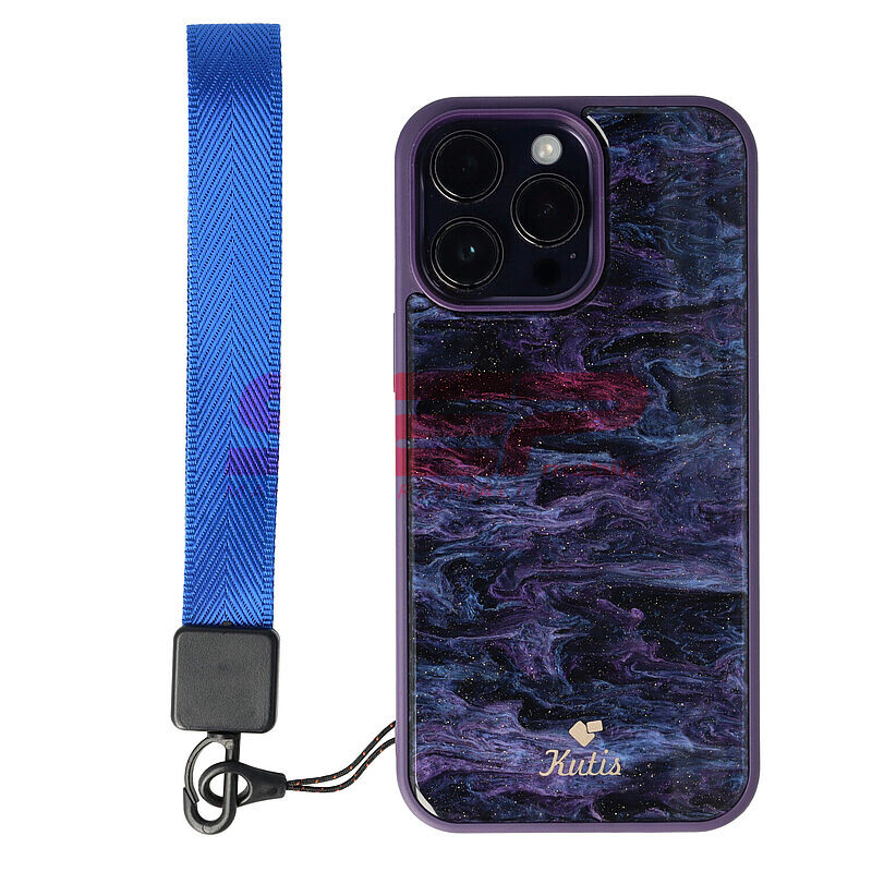 Accesoriu tip bratara textil pentru husa telefon mobil ELECTRIC BLUE