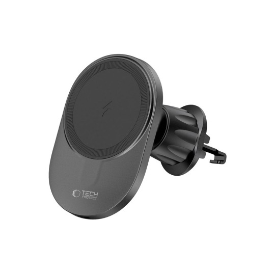 Suport auto Tech-Protect cu încărcare wireless, 15W, compatibil MagSafe, negru