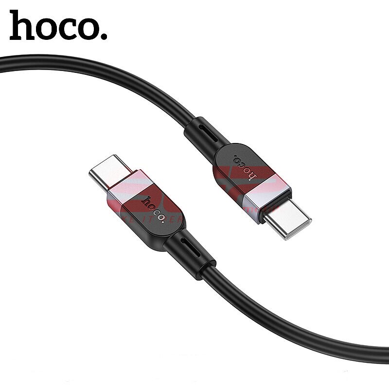 Cablu date soft silicone Type-C - Type-C 60W Hoco X109 2 Metri BLACK