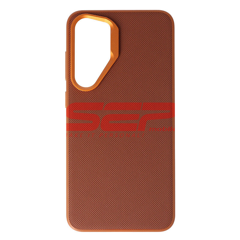 Toc TPU Vegan Leather Samsung Galaxy S24 Plus Brown