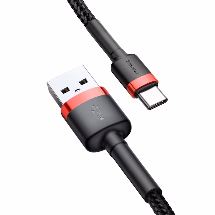 Cablu date și încărcare USB-A la USB-C, QC 3.0, 2A, 2m, Baseus, negru