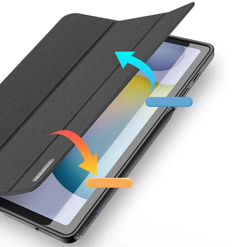 Husă flip cover Dux Ducis pentru Samsung Galaxy Tab S6 Lite (P610/P613/P615/P619), neagră