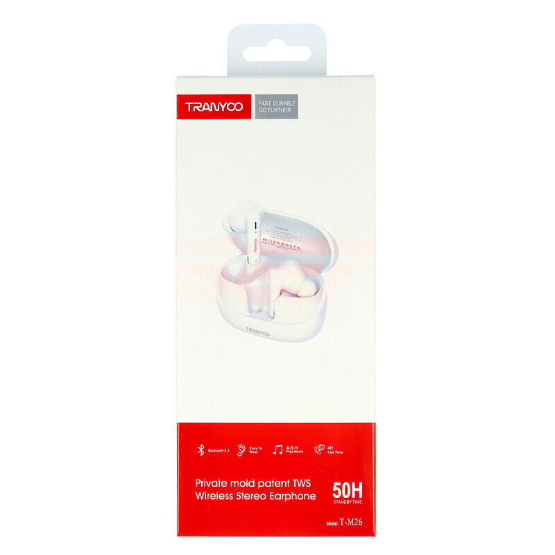 Casti audio stereo Wireless TRANYOO T-M26 White