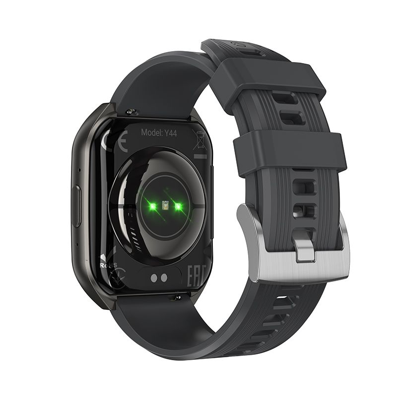 Smartwatch 1,83″, IP68, cu funcție de apel, Hoco Y44, negru