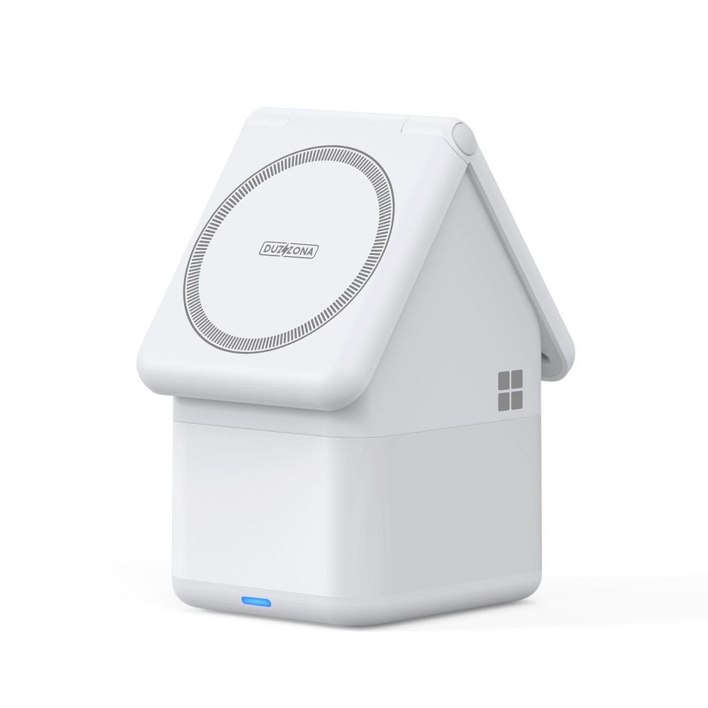 Încărcător wireless DUZZONA 4 în 1, 15W, alb