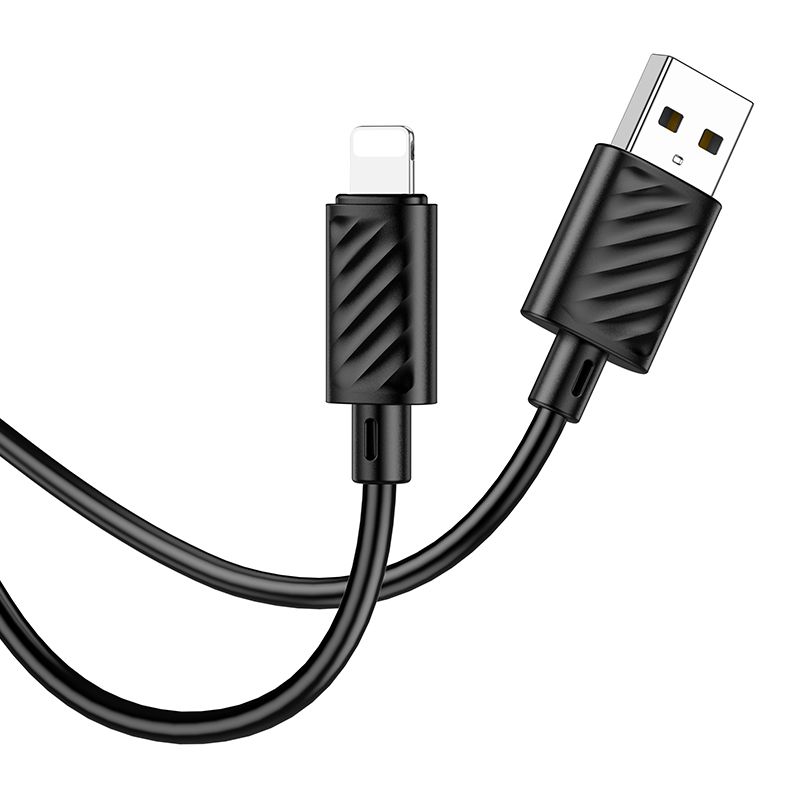 Cablu date și încărcare USB-A la Lightning, 2.4A, 2 m, Hoco X88, negru