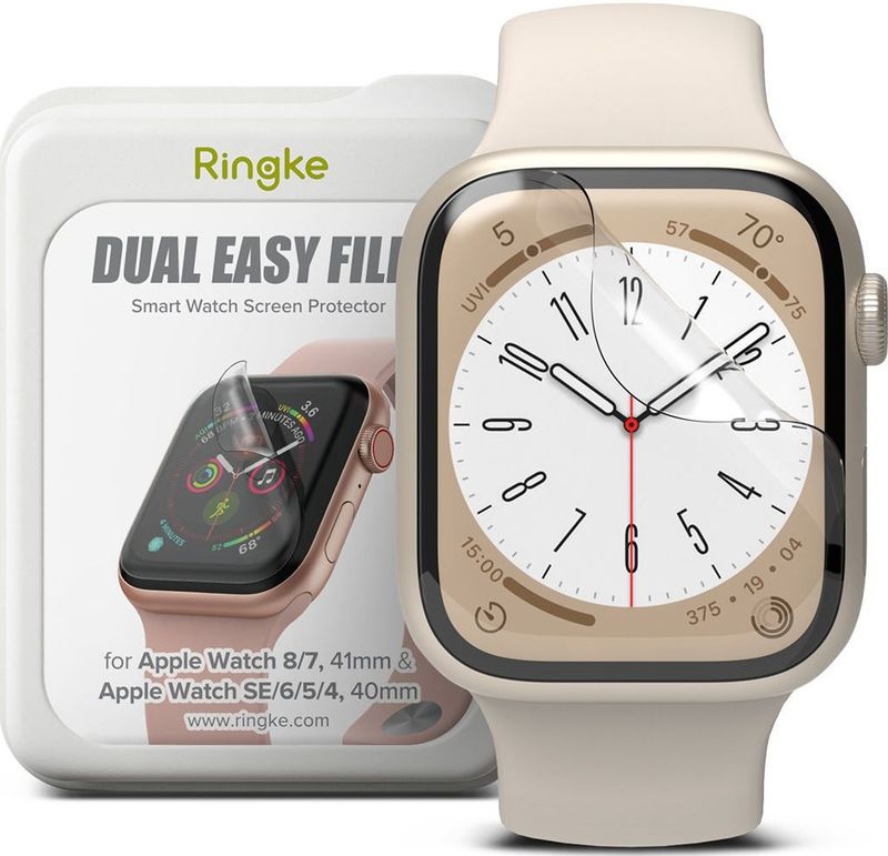 Set 3 x folie protecție Ringke pentru Apple Watch 4/5/6/7/8/SE 40/41mm