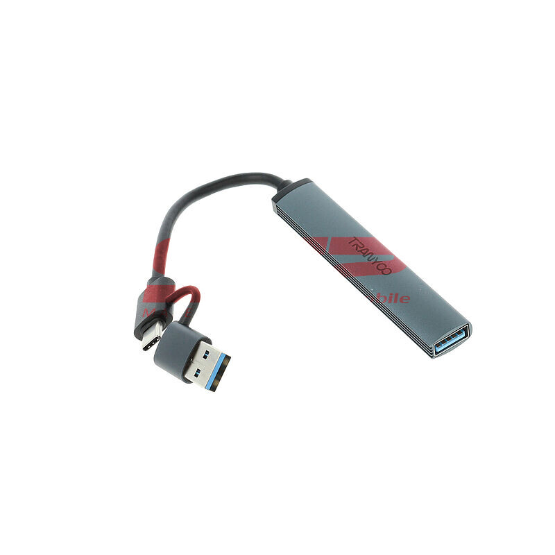 HUB extindere USB-A + USB-C 4 in 1 TRANYOO HB11-AC