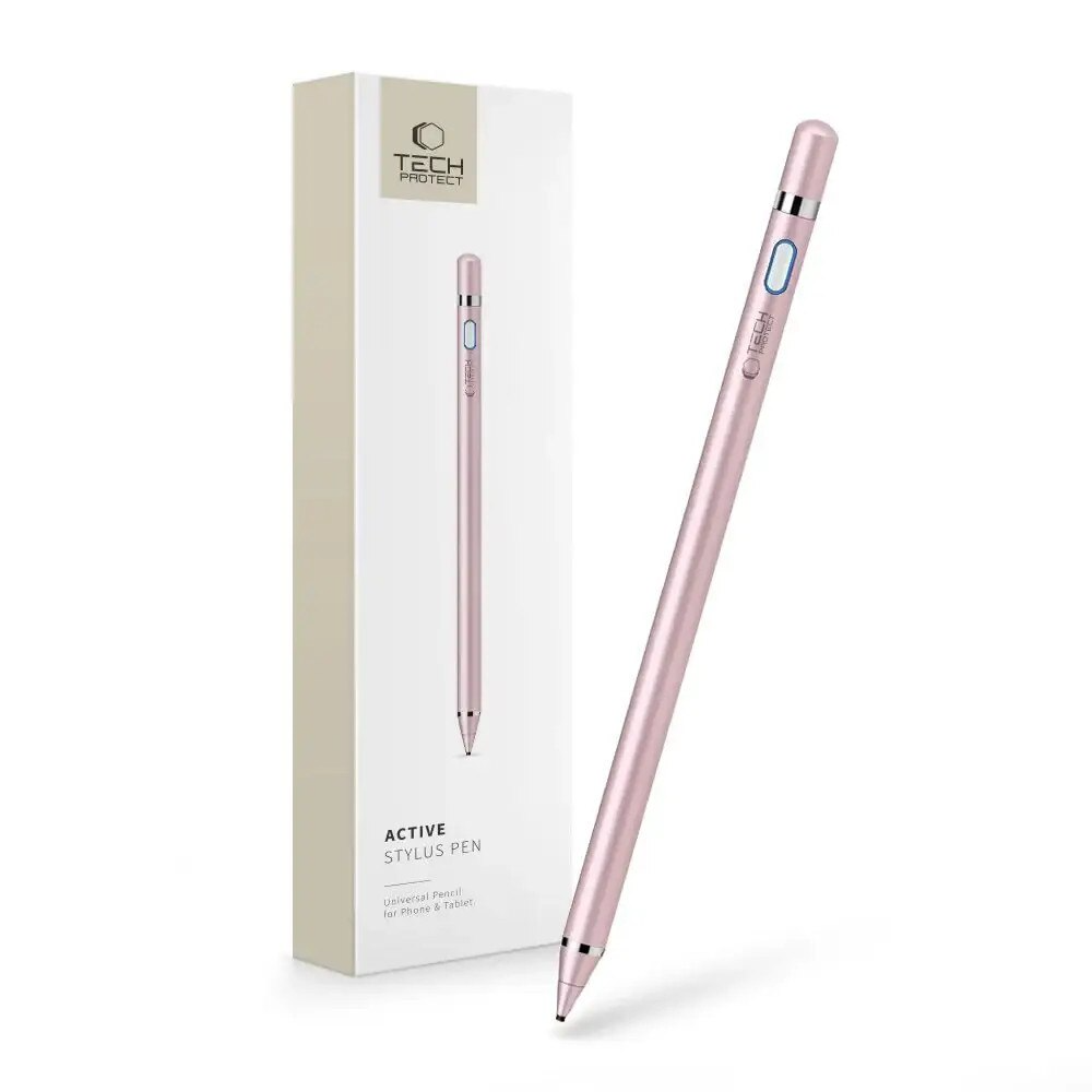 Pen activ Tech-Protect pentru tabletă și telefon, roz