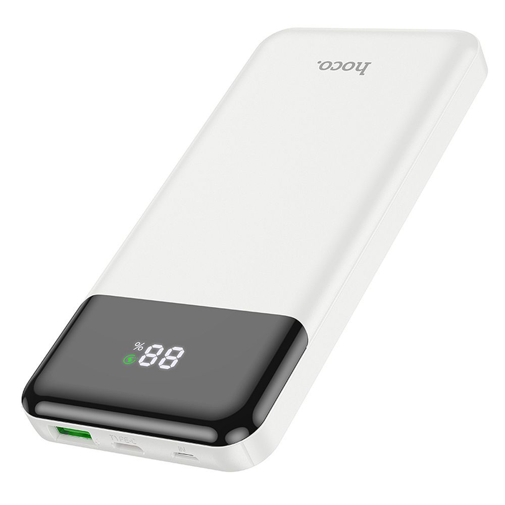 Power Bank hoco. 10.000 mAh, PD QC3.0 3A 20W, alb