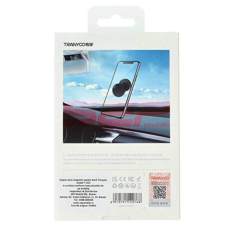 Suport magnetic telefon mobil pentru bord auto Tranyoo T-Z23