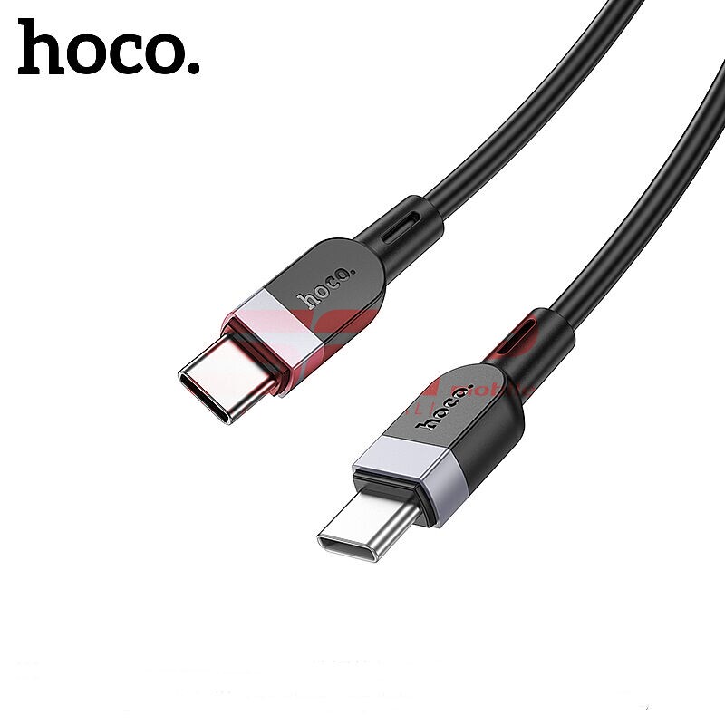 Cablu date soft silicone Type-C - Type-C 60W Hoco X109 2 Metri BLACK