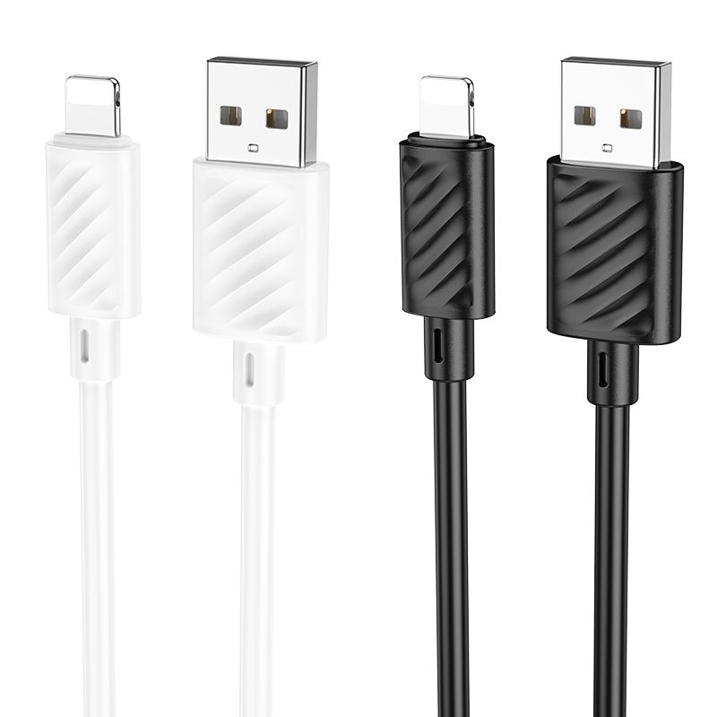Cablu date și încărcare USB-A la Lightning, 2.4A, 2 m, Hoco X88, negru