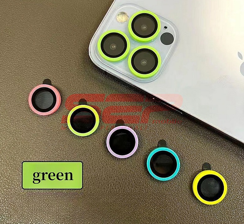 Protectie sticla camera foto Ceramic Apple iPhone 15 Green