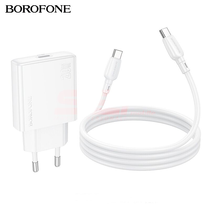 Incarcator retea Fast Charge Ultra Thin Type-C - Type-C 20W Borofone BN23