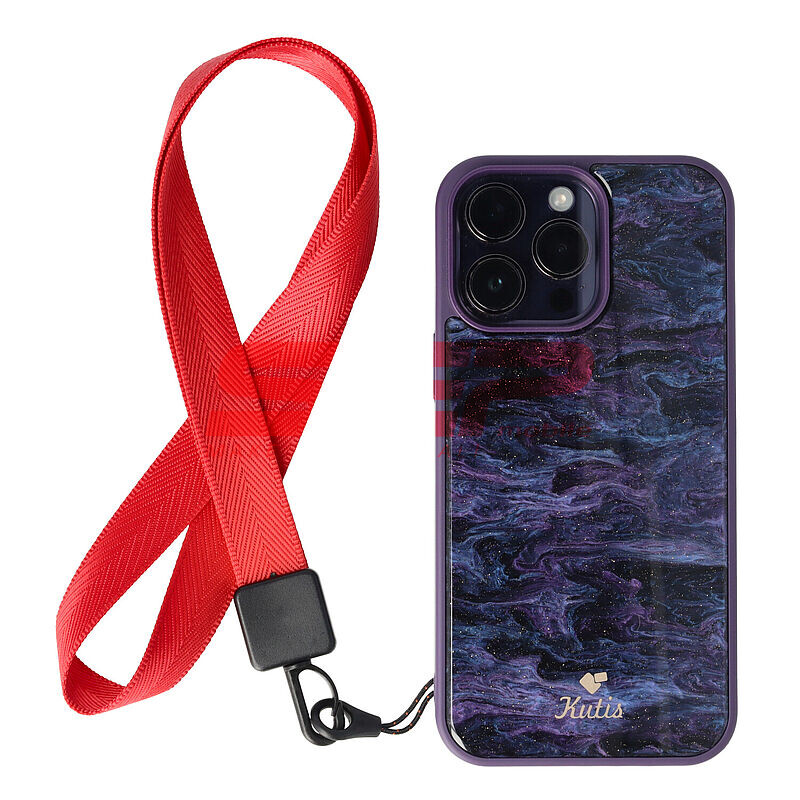 Snur textil Lines pentru telefon mobil RED