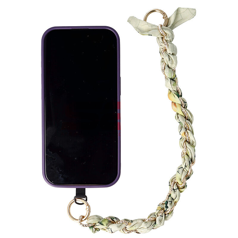 Accesoriu tip bratara cu lantisor pentru husa telefon mobil Design 11