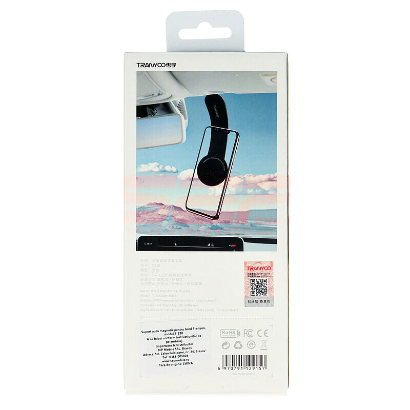 Suport magnetic telefon mobil pentru bord auto Tranyoo T-Z20