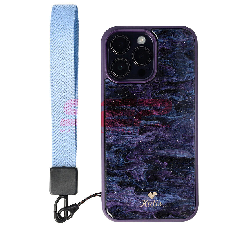 Accesoriu tip bratara textil pentru husa telefon mobil SKY BLUE