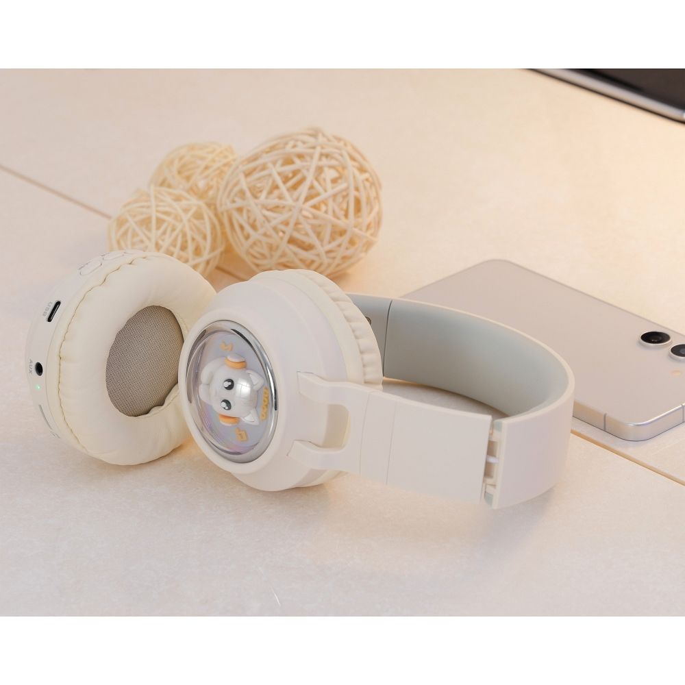 Căști pentru copii bluetooth wireless hoco. W50, albe
