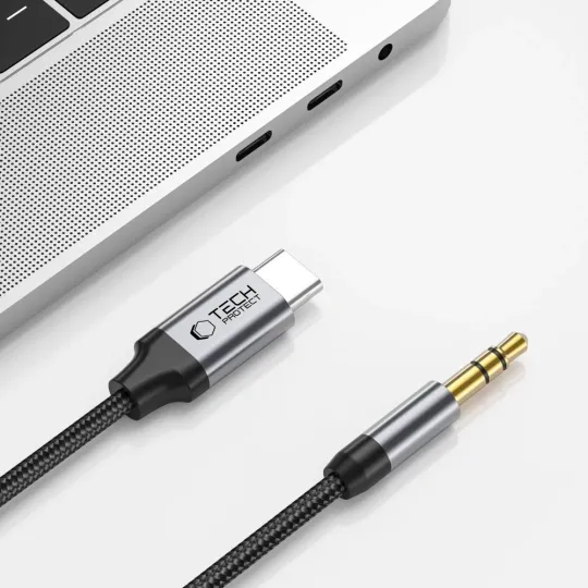 Cablu Tech-Protect UltraBoost, AUX Jack la USB C,1m, negru