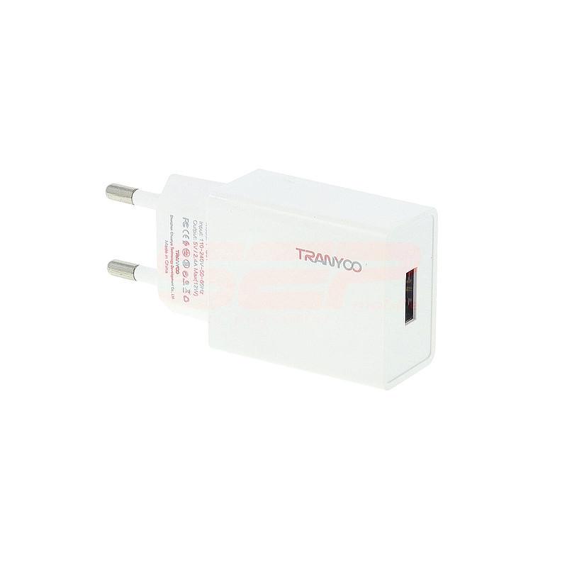 Adaptor priza USB 12W TRANYOO T-C01