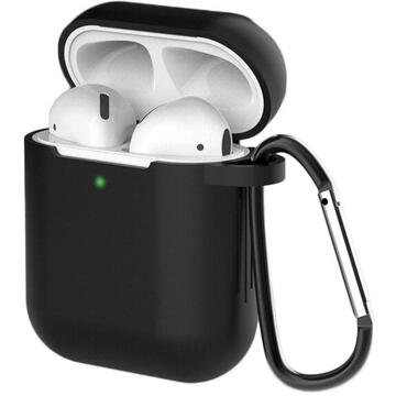 Husă protecție pentru Apple AirPods 1 / 2, negru