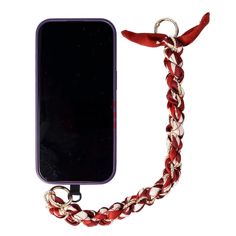 Accesoriu tip bratara cu lantisor pentru husa telefon mobil Design 12
