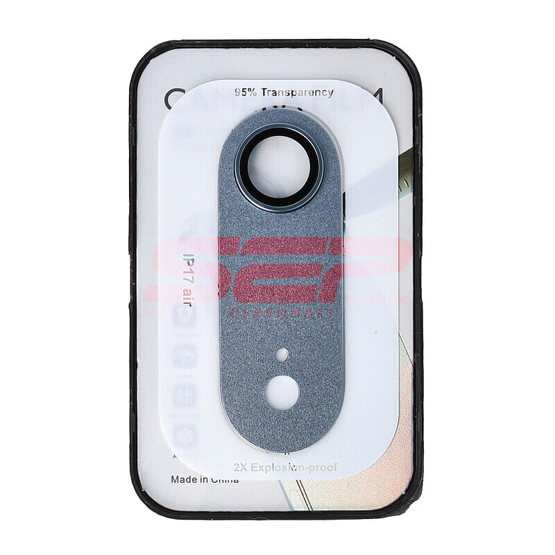 Protectie sticla Metal Full Cover camera foto Apple iPhone 17 Air Mist Blue