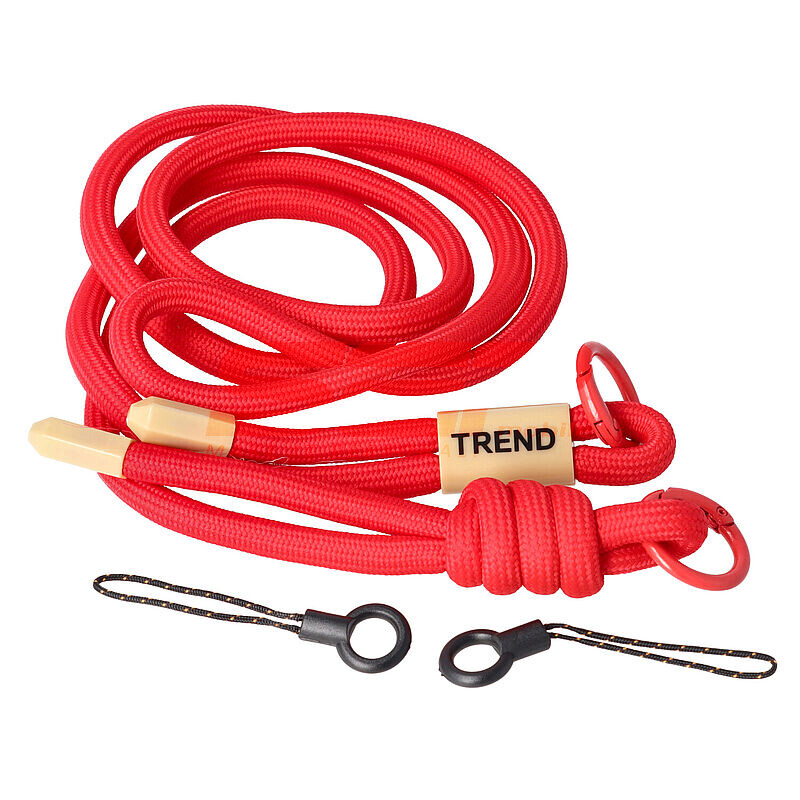 Snur textil dublu telefon mobil RED