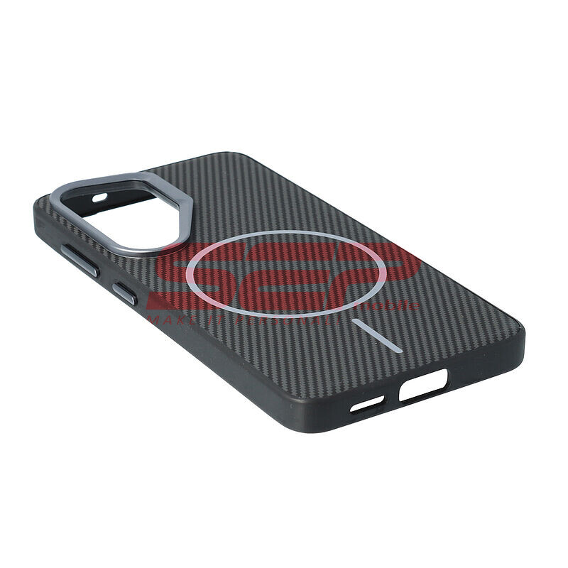 Toc TPU Vegan Leather Carbon Samsung Galaxy S25 Ultra Black