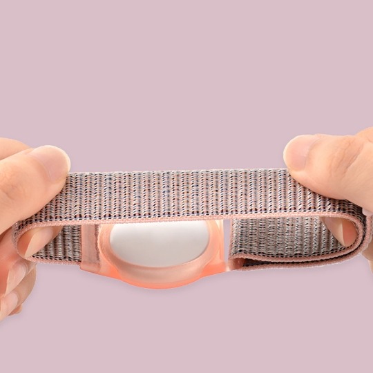 Husă și curea pentru copii TECH-PROTECT Nylon compatibilă cu Apple AirTag, albastru