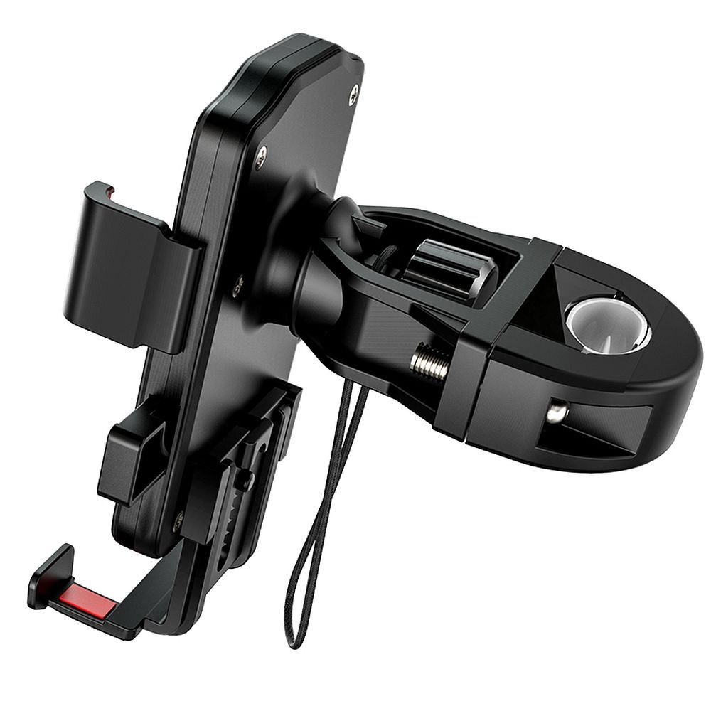 Suport telefon hoco. pentru ghidon, CA73, negru și roșu, pentru bicicletă / motocicletă