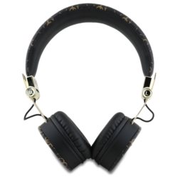 Căști fără fir Guess 4G Triangle Round Shape, bluetooth 5.3, IPX4, negru