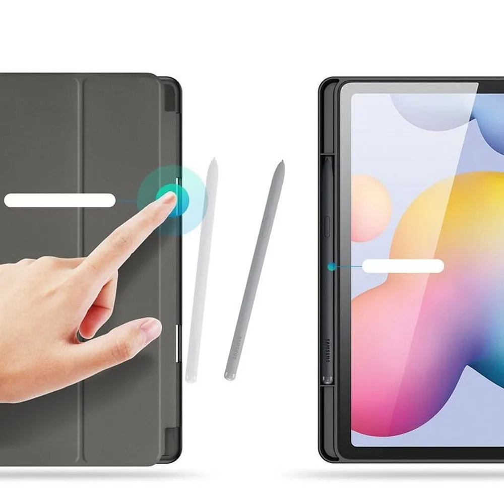 Husă flip cover Dux Ducis pentru Samsung Galaxy Tab S6 Lite (P610/P613/P615/P619), neagră