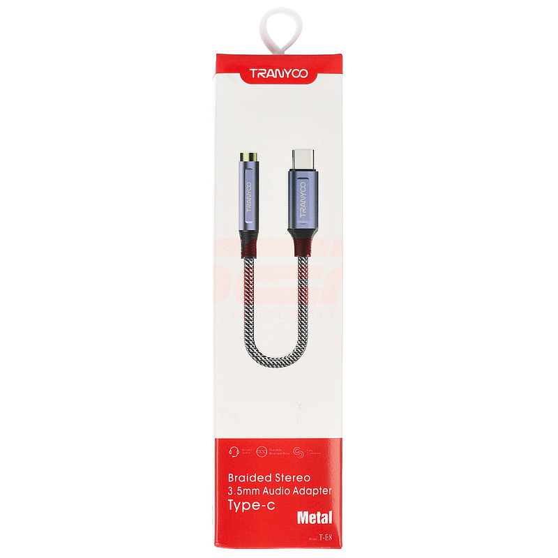 Adaptor audio jack 3.5mm - Type-C Tranyoo T-E8